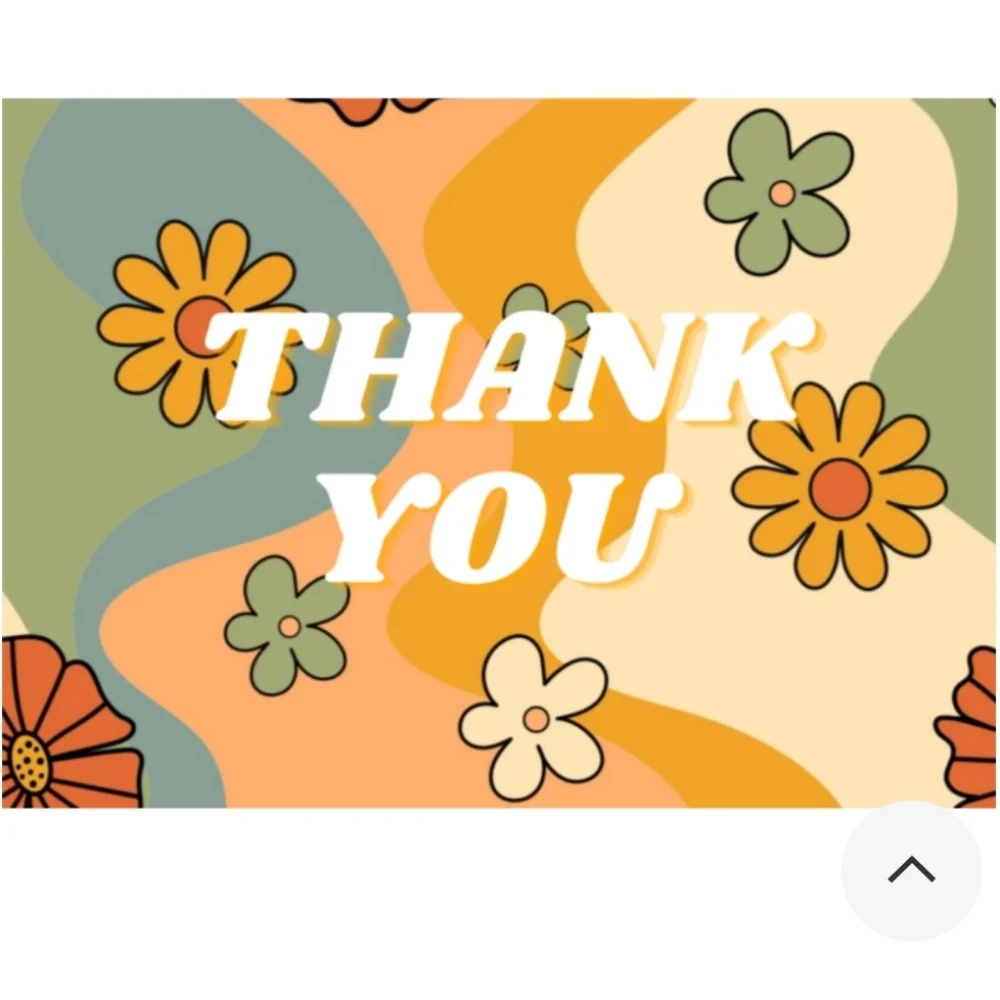 25ct. 4x6 Floral Thank You Cards - Bonus 3 Random Polymailers ✨️PRICE FIRM✨